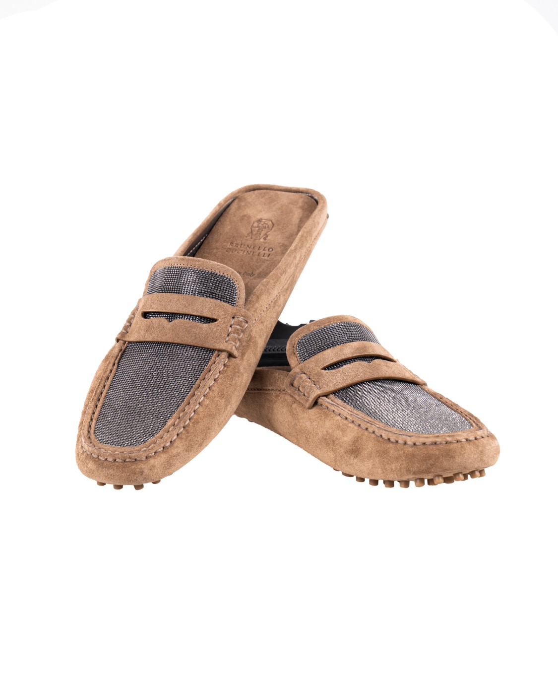 shop BRUNELLO CUCINELLI  Scarpa: Brunello Cucinelli Driving mules "Precious".
Fodera in camoscio.
Fondo in gomma.
Decorazione in monile Nickel-free.
Composizione: 100% VERA PELLE.
Made in Italy.. MZSFG2910-C7495 number 6397513